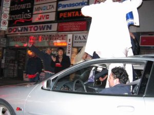Downtown Toronto after Leafs won the Quarter Finals 76.JPG